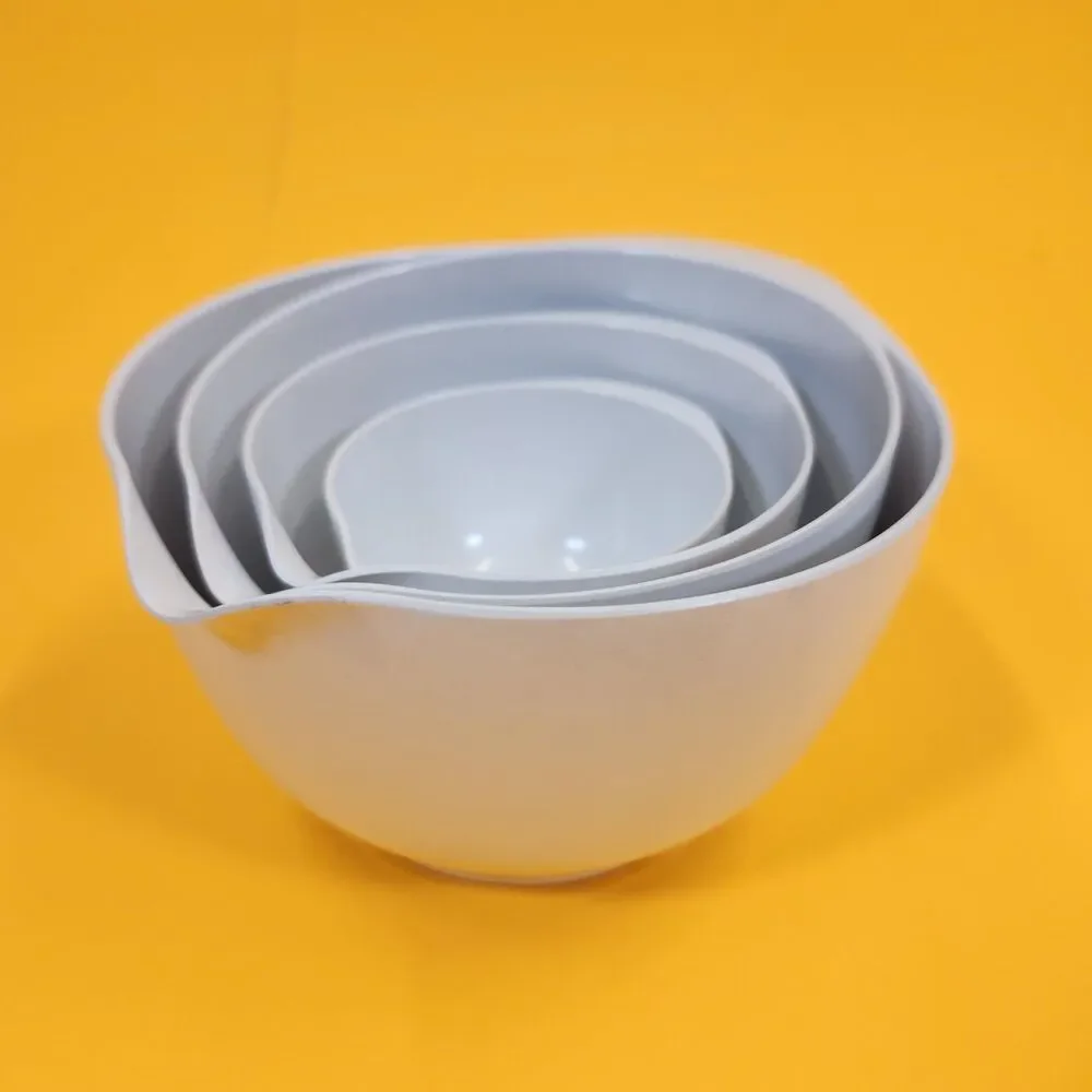 7 Rosti Mepal Trudeau Melamine Mixing Bowls Nesting Set White Crate & Barrel